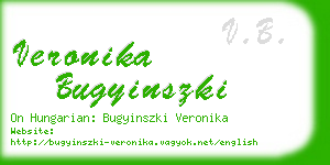 veronika bugyinszki business card